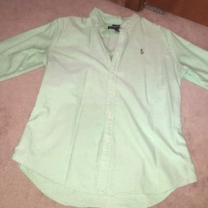 Green Ralph Lauren Polo Button Up Shirt